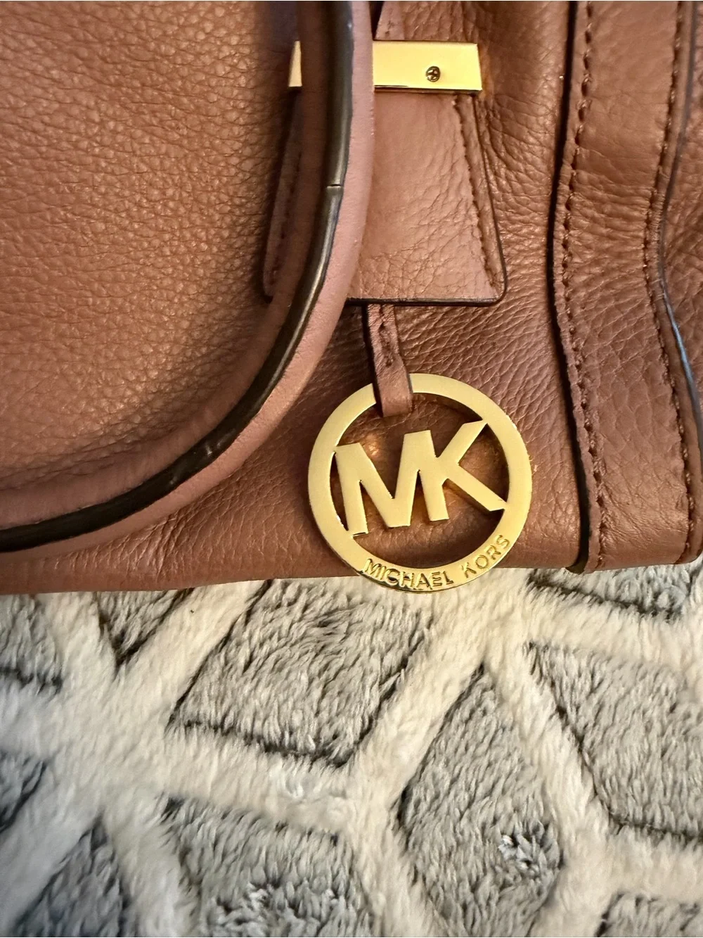 Michael Kors structured leather